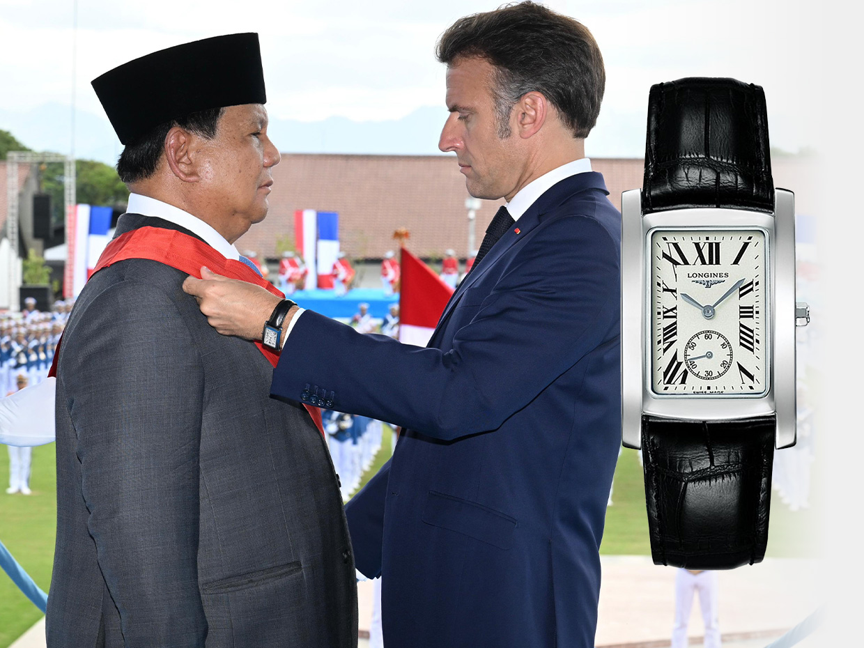 French President Emmanuel Macron just visited Indonesia, had a chance to go to Borobudur, peek at 7 of his watch collection!