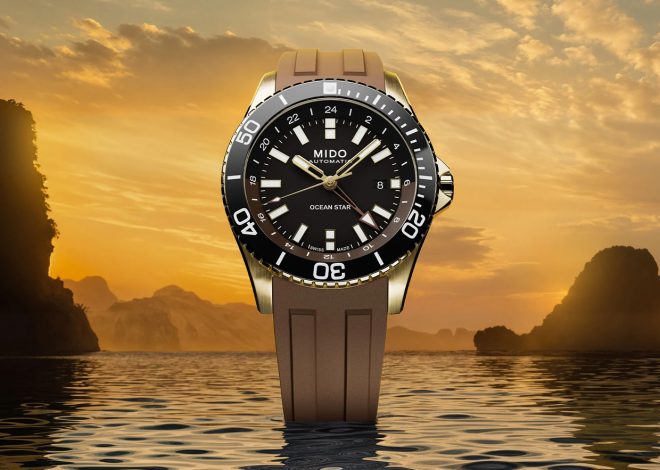 Mido Releases Ocean Star GMT Watches in the Gold PVD version