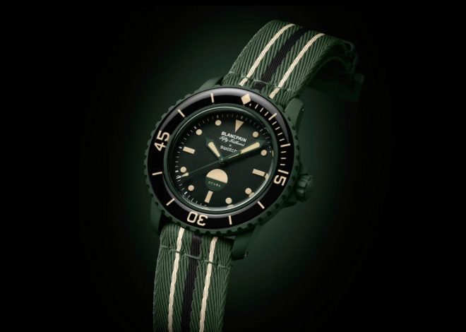 Swatch X Blancpain Bioceramic Scuba Fifty Fathoms ‘Green Abyss’ released