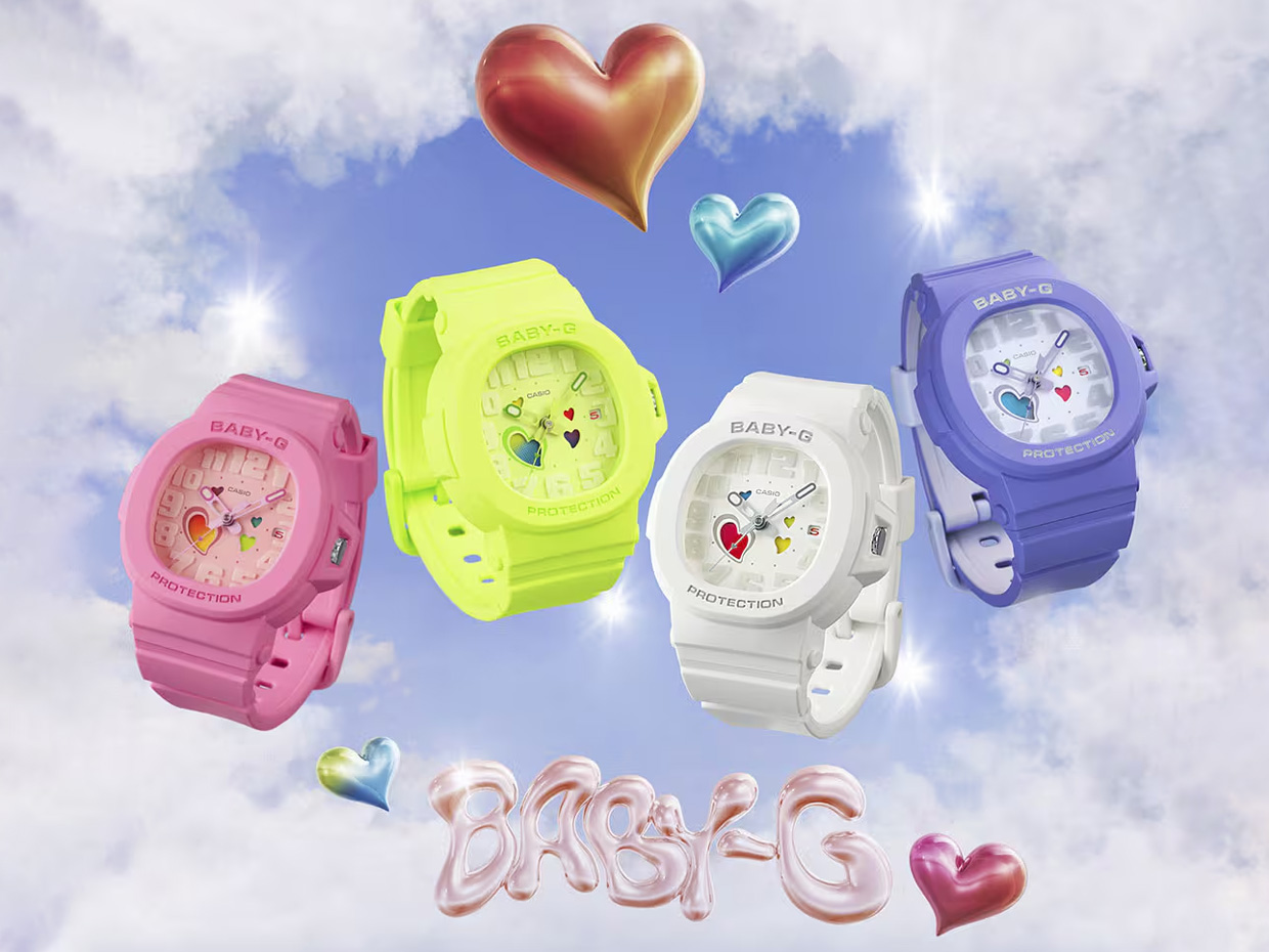 Coming Soon! Casio Baby-G BGA-10 Playful Heart Series, you can change the color of the heart in Dial!