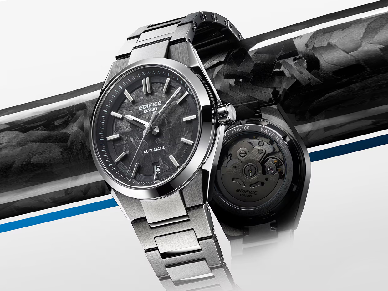 Official history is created! Casio Edifice Automatic EFK-100 Series, Casio First Mechanical Automatic Movement Watches