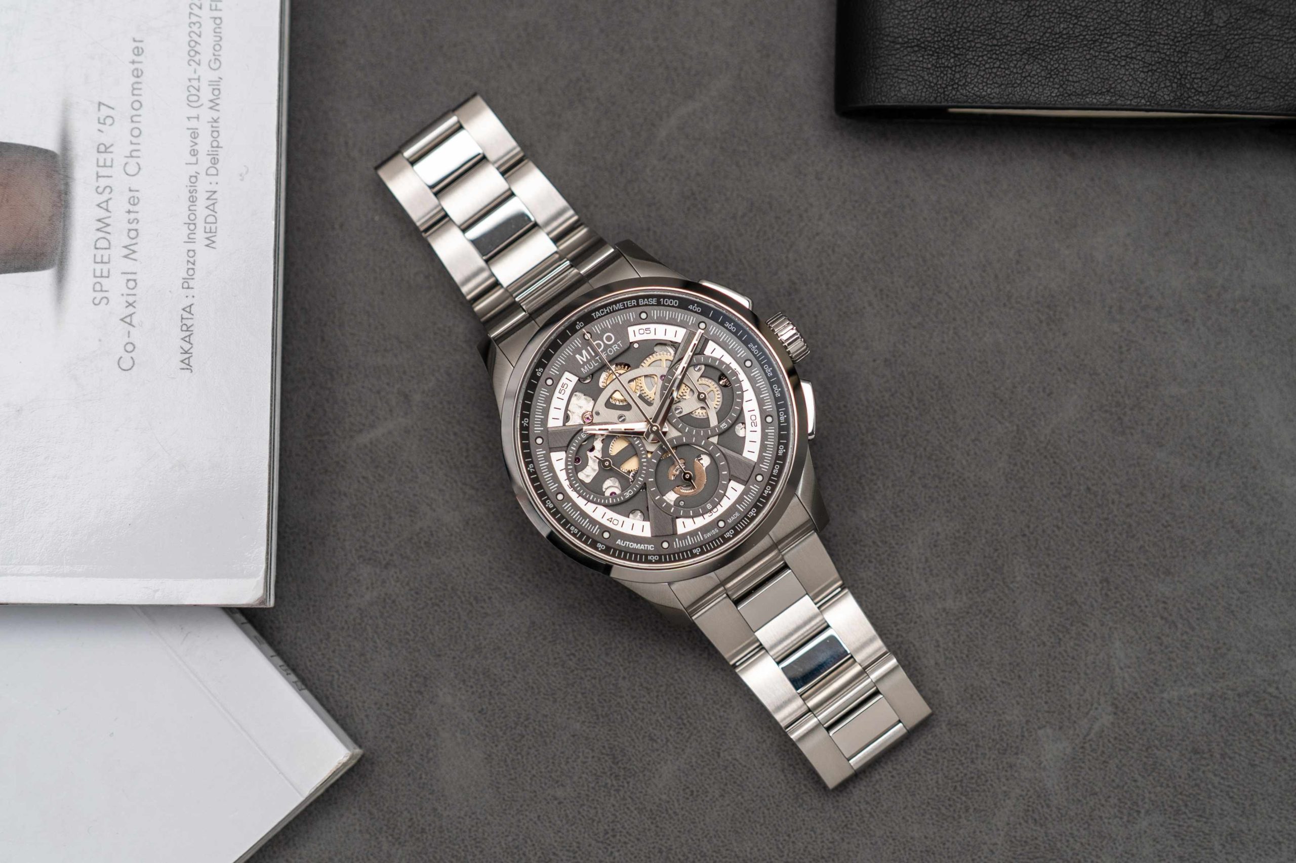 Combination of Sport Racing & Skeleton Dial on Mido Multifort Watches Skeleton Chronograph