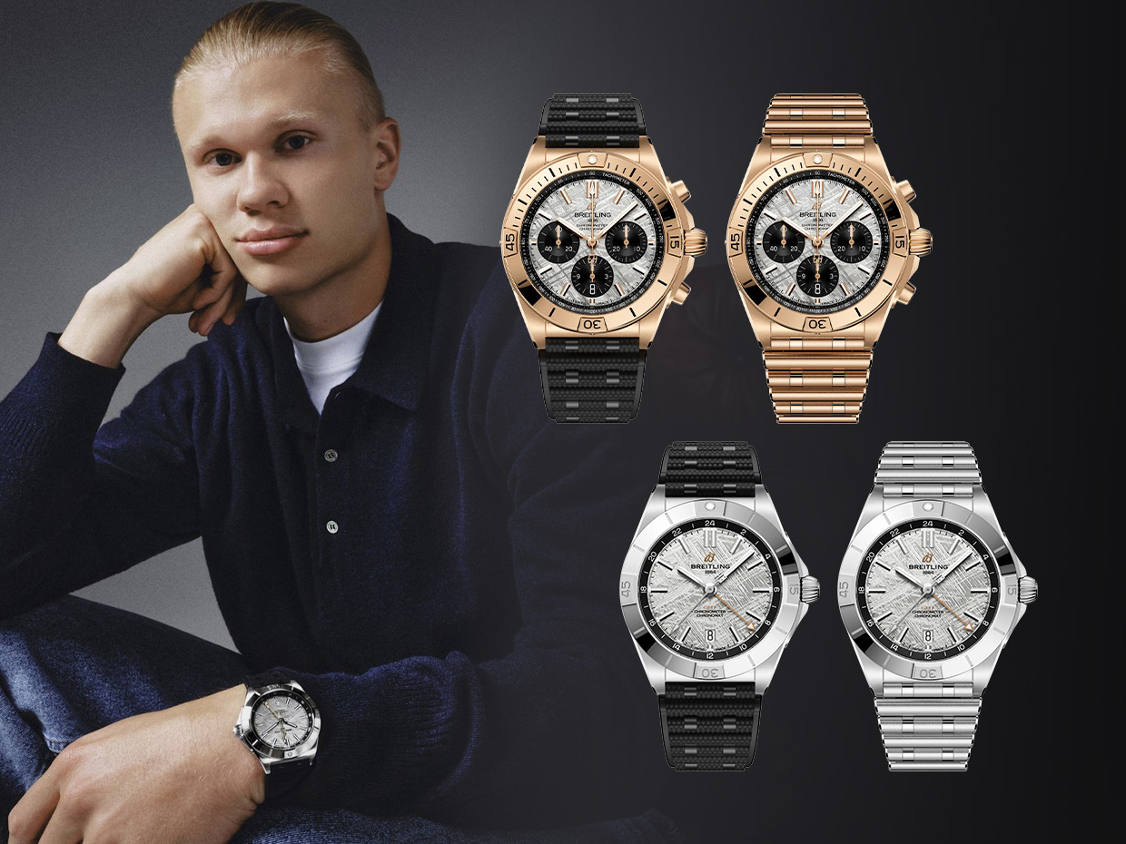 Breitling X Erling Haaland Releases Chronomat Limited Edition Collection with Meteorite Dial
