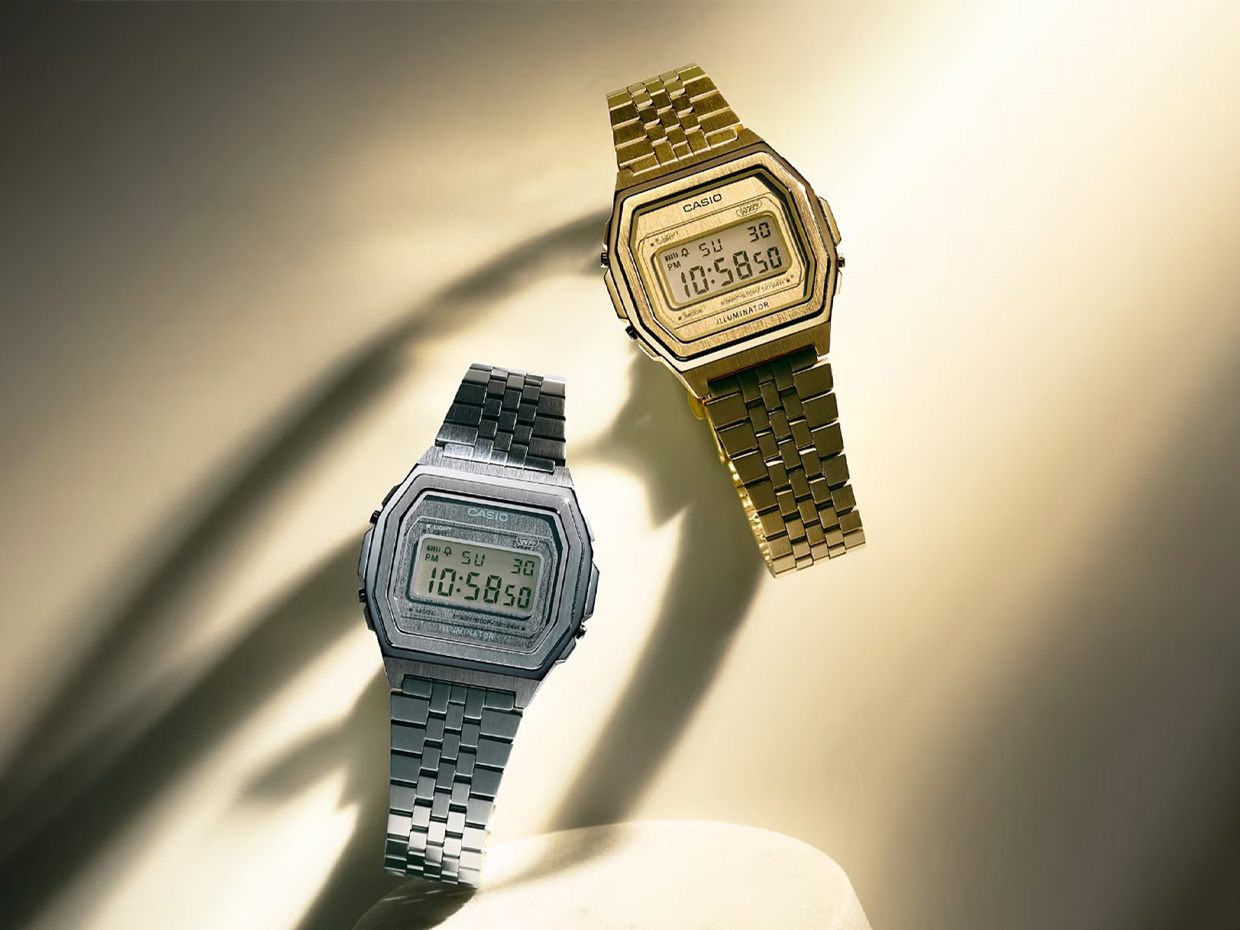 Peek 2 Casio Vintage Watches: A1000A-7 & A1000G-9 which will be released in several countries