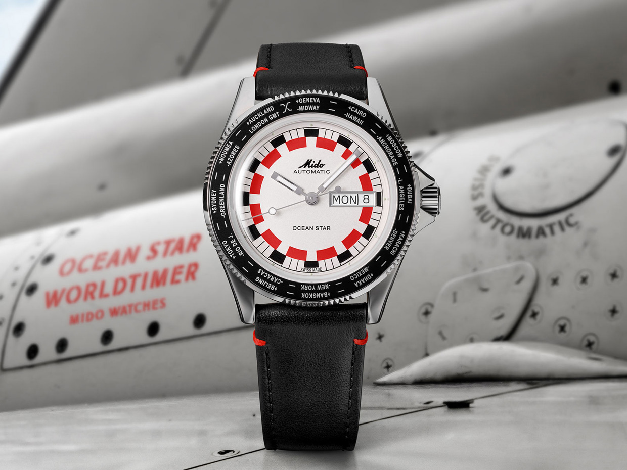 Mido released the latest Ocean Star WorldTIMER with style from the 1970s
