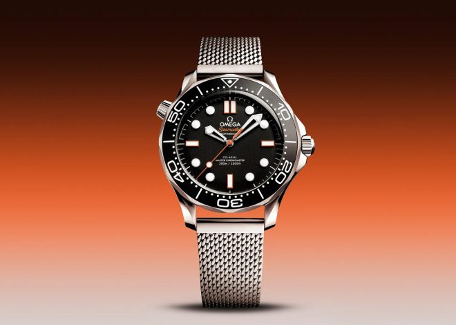 Omega released the newest 300m no date seamaster no date with orange accents