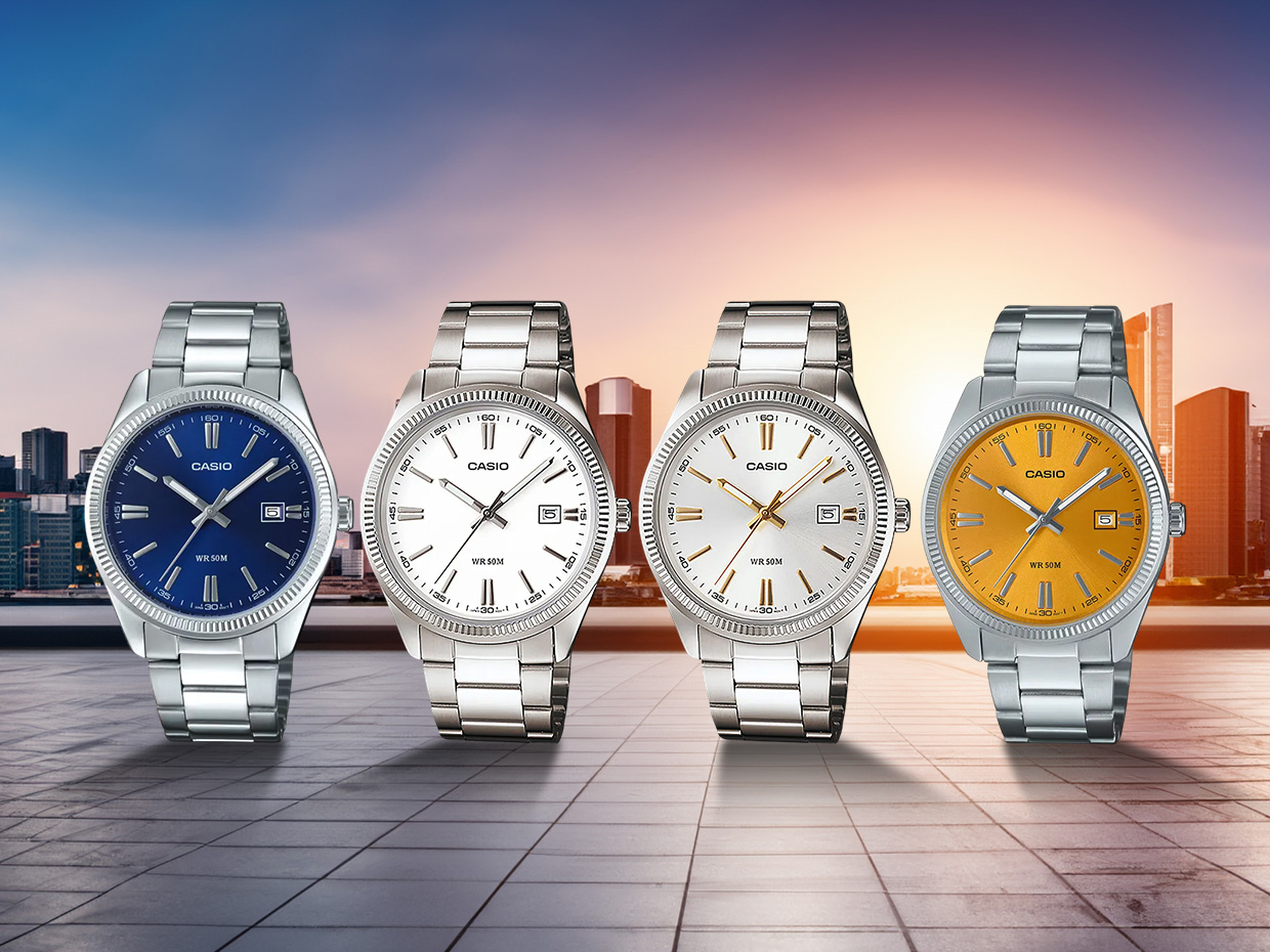 Recommendations for the 4 Most Similar Casio Watches Datejust: Casio Standard MTP-1302 Series