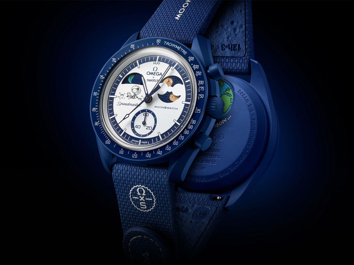 Swatch X Omega Moonswatch Mission to Earthphase – Moonshine Gold SO33N701L Released