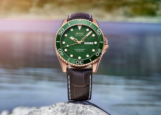 Mido Release Ocean Star 200C with Green Dial and Rose Gold PVD Case