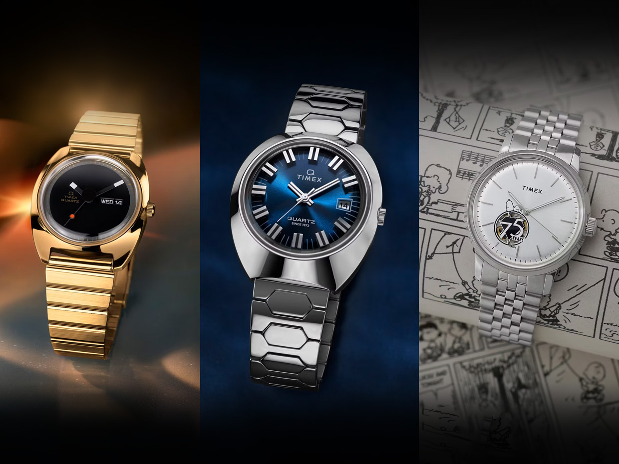 TIMEX Releases Q Timex 1972, Enigma, and Marlin Peanuts 75th Anniversary