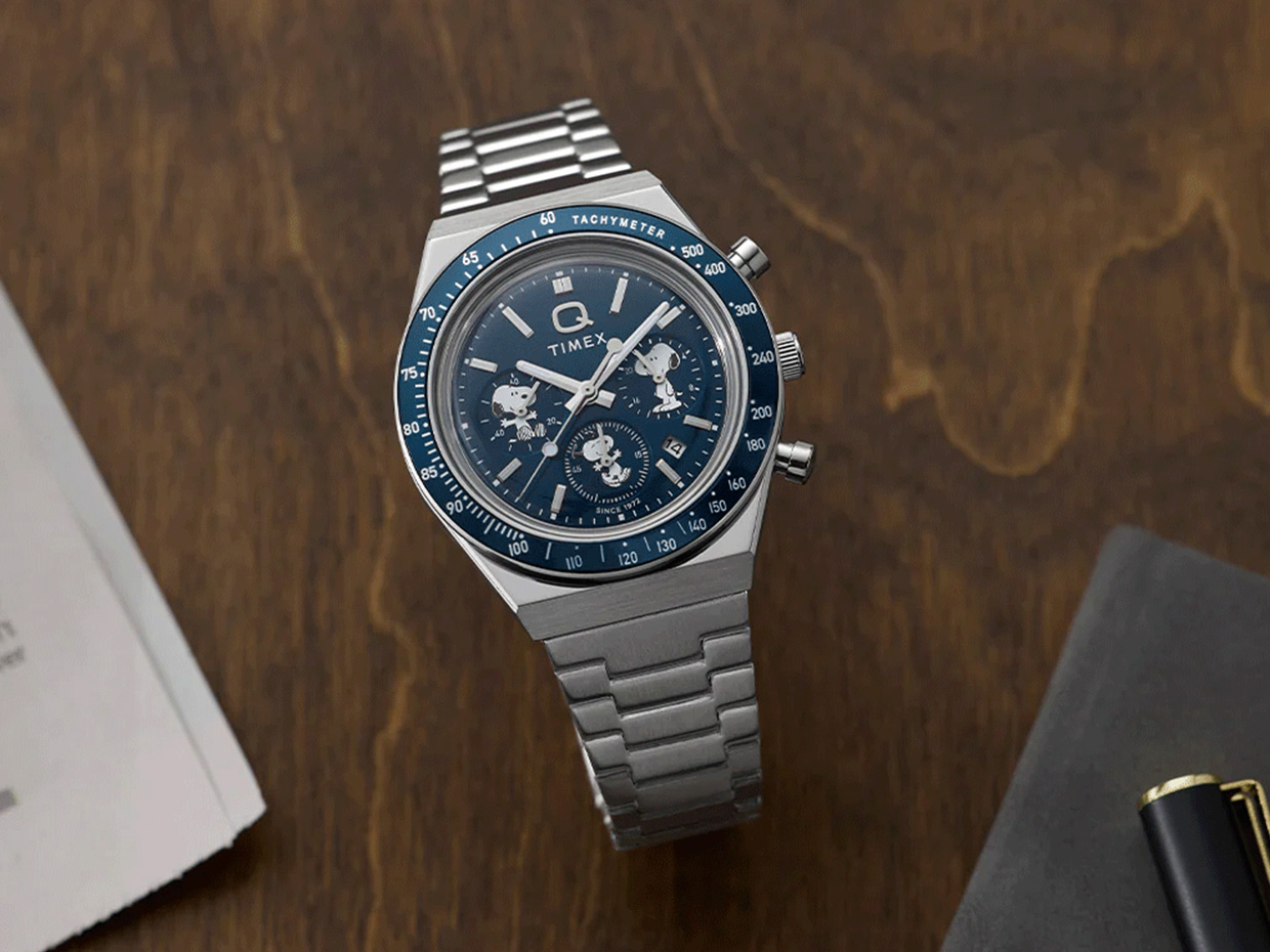Take a Peek at the Timex Q Chronograph x Peanuts Snoopy’s 75th Anniversary Release