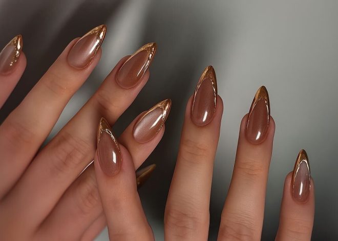 Copper Nails are the Latest Nail Art Trend, Elegant and Luxurious Accessories Look Even More Beautiful