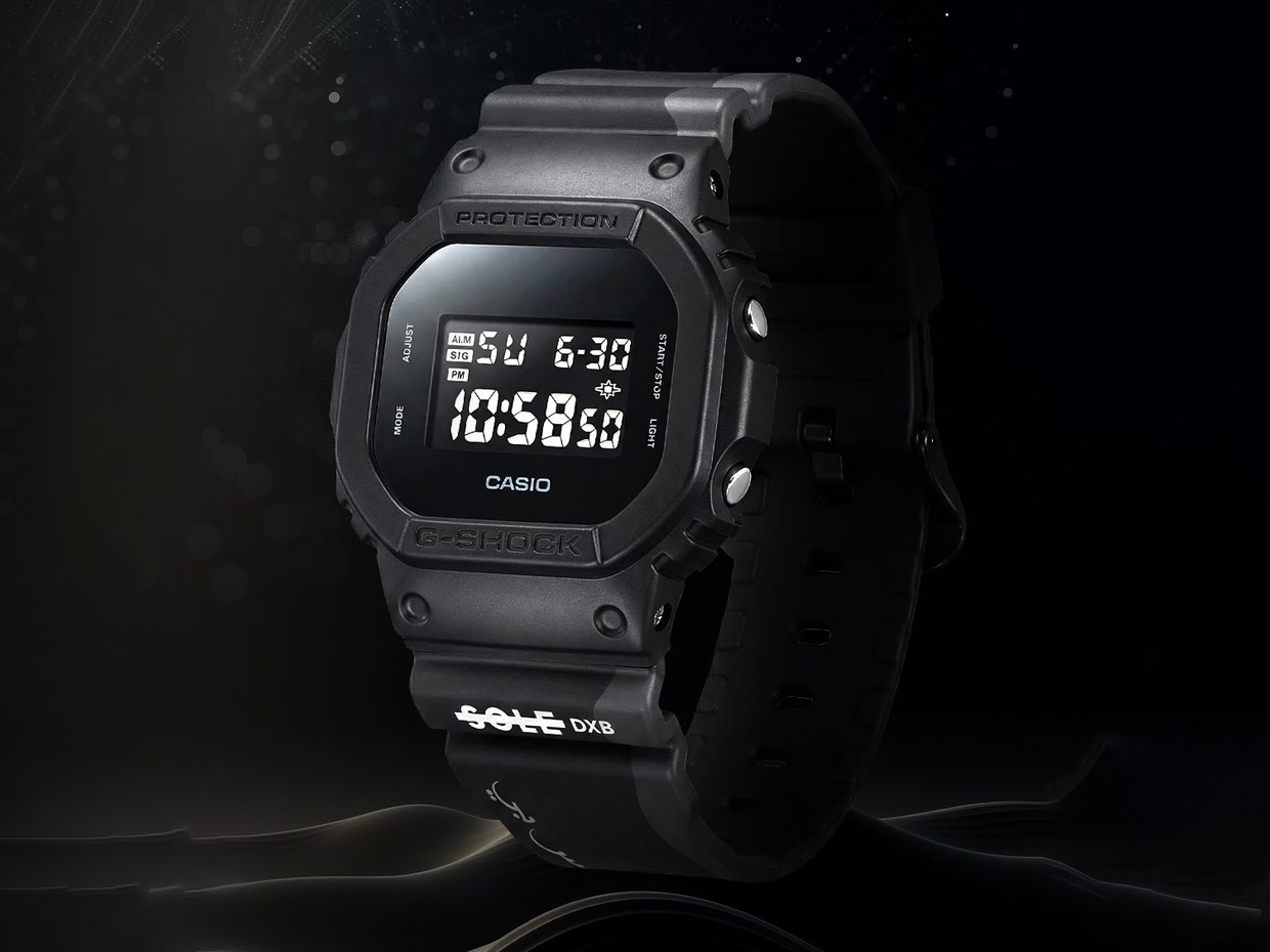 G-Shock x Sole DXB Collaboration Presents Desert-Inspired DW-5600 Limited Edition Matte Black
