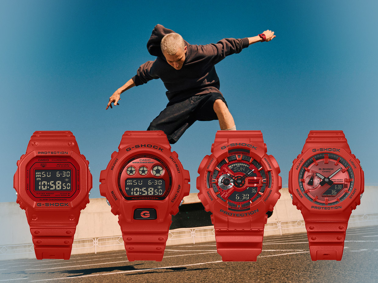 G-Shock Releases Iconic Red Series in Four Models