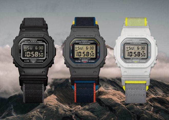 G-Shock will release the DW-5600MNC, using a fabric strap with magnetic buckle